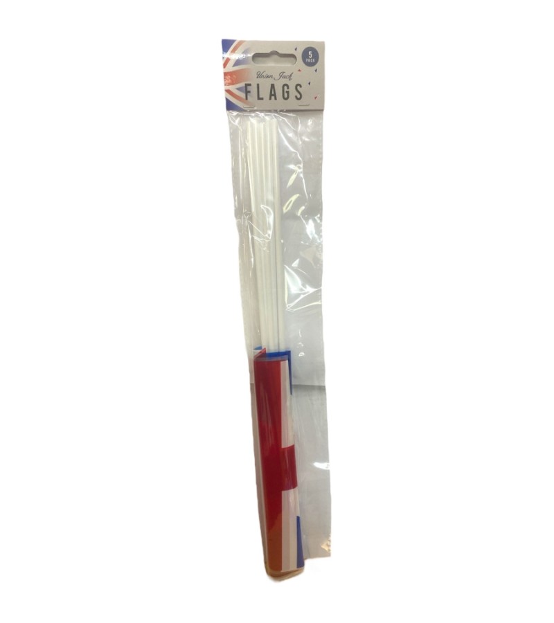  Union Jack flags - 5 Pack