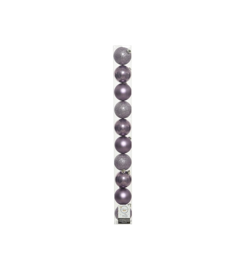 Christmas Shatterproof Baubles 6cm (10 pack) Lilac