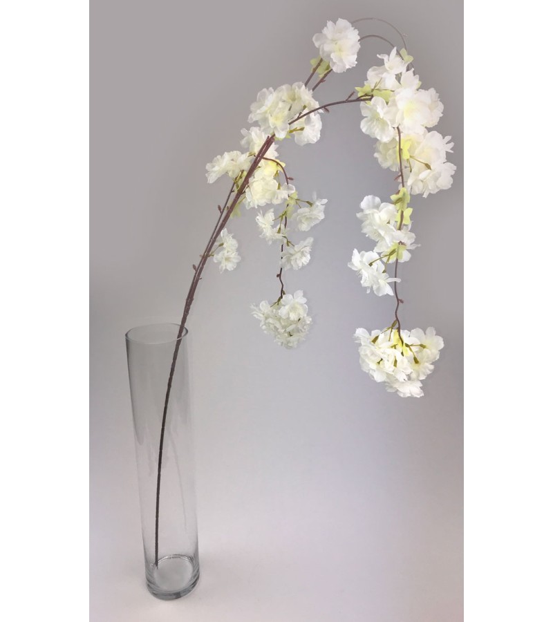 Ivory Trailing Blossom Stem 132cm