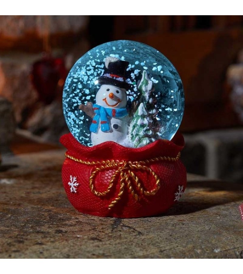 Christmas Inlit Snow Spheres 6cm 