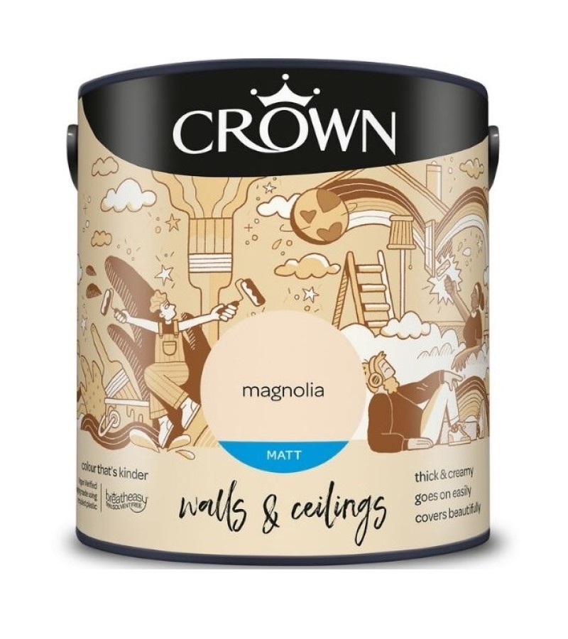 Crown Matt Magnolia Emulsion 2.5ltr