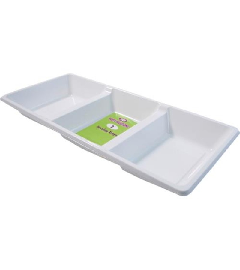 3 Section Serving Tray (2 Pack)