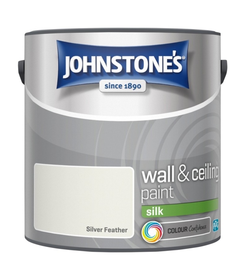 Johnstones Emulsion Paint 2.5L Silver Feather Silk