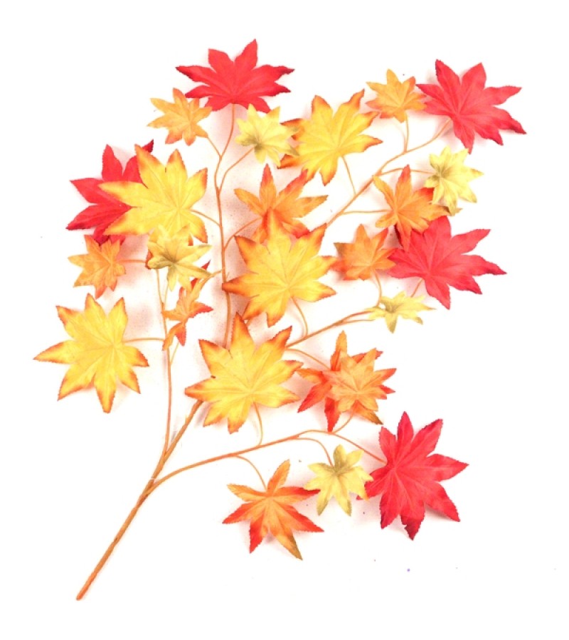 Jeno Autumn Maple Leaf Spray 60cm