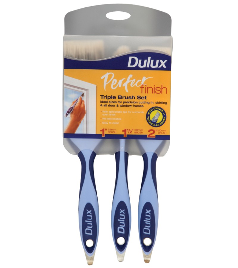 Dulux Perfect Finish Triple Brush Set 