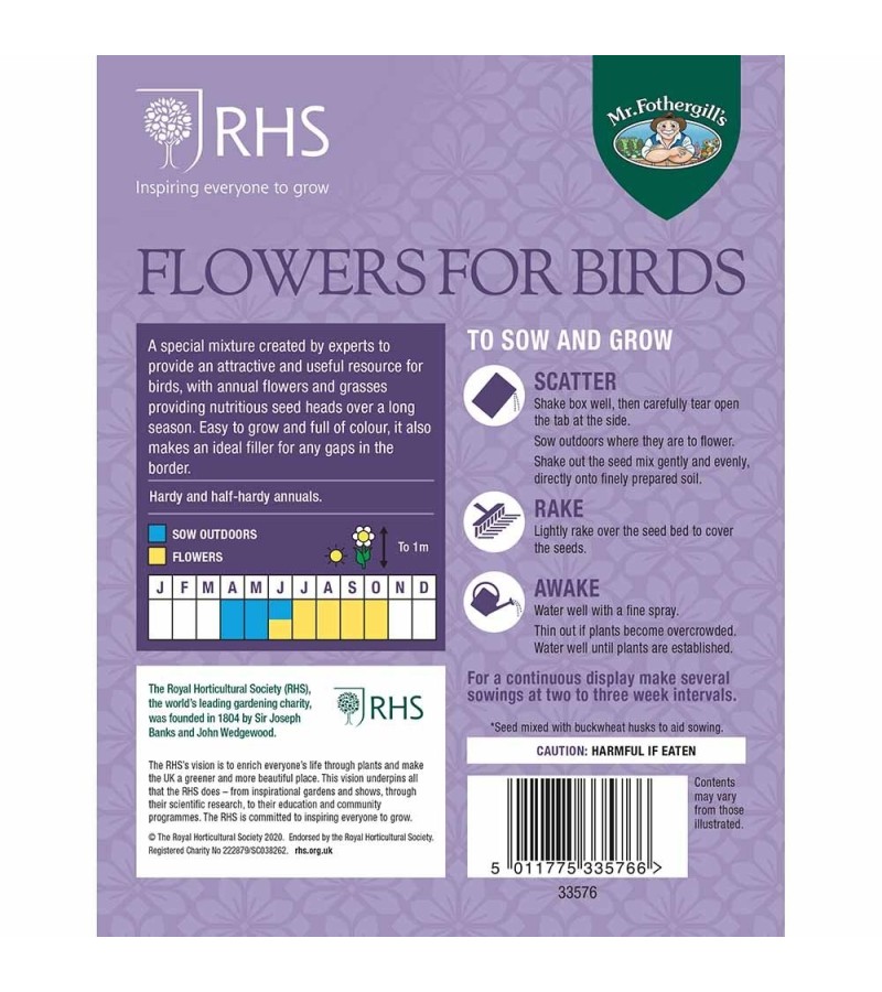 Mr Fothergill's Flowers for Birds