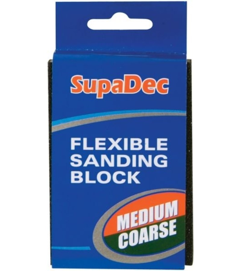 Supadec Medium/Coarse Flexible Sanding Block 