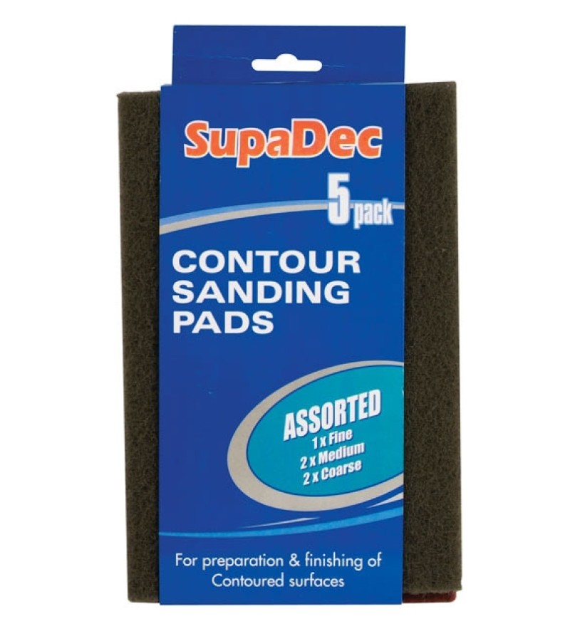 Supadec Assorted Contour Sanding Pads (5 Pack)