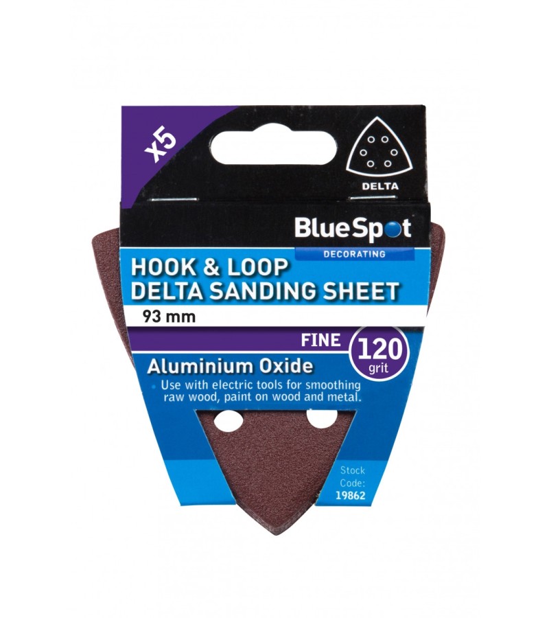 Hook & Loop Delta Sanding Sheet Meduim (Fine 120 grit)