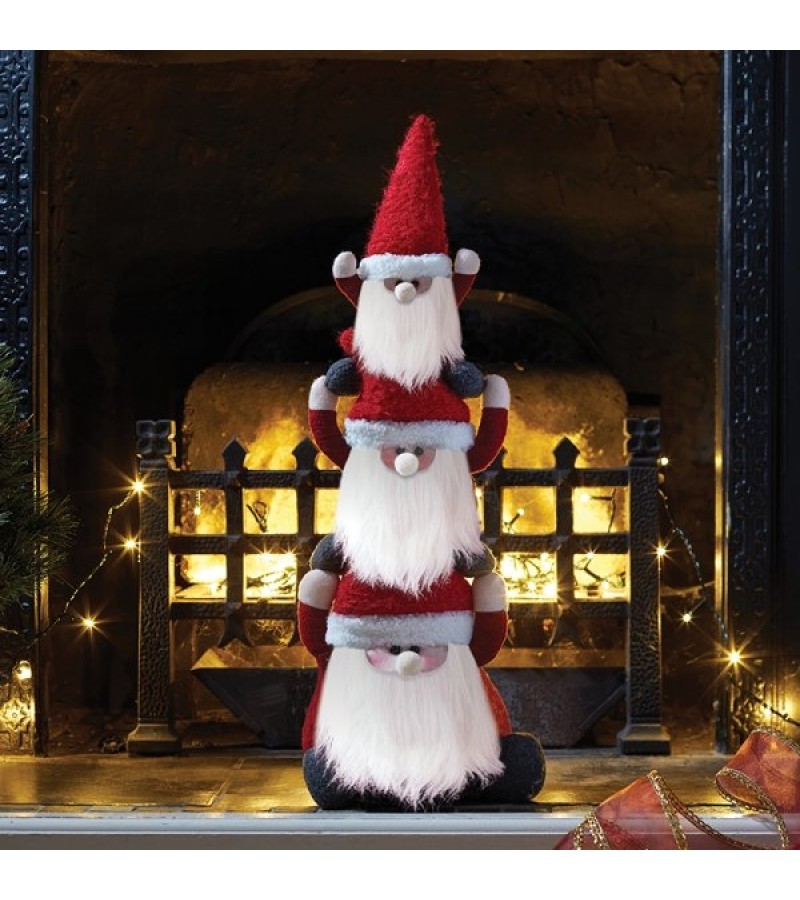 Christmas Santa Gonk Trio Doorstop 