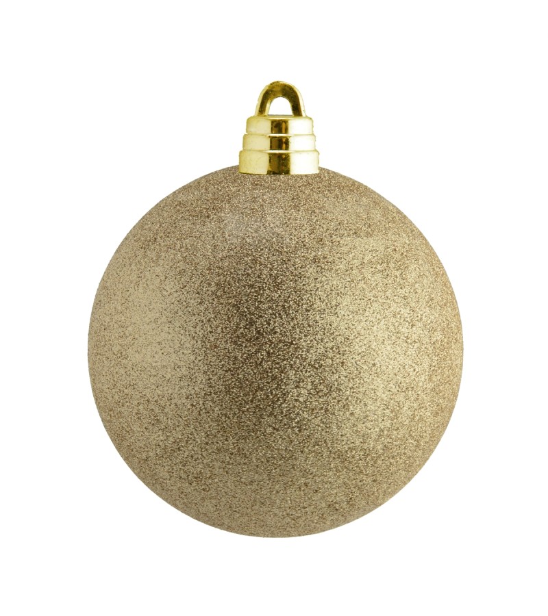 Christmas Giant Bauble Champagne 15cm