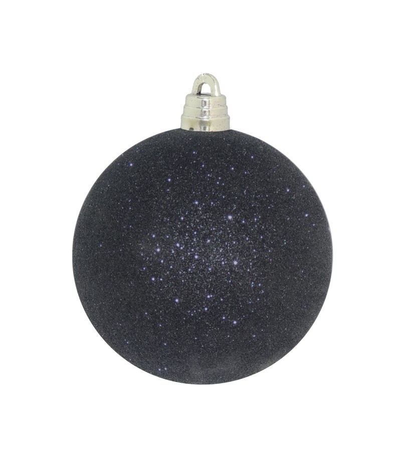 Christmas Giant Bauble Black 15cm