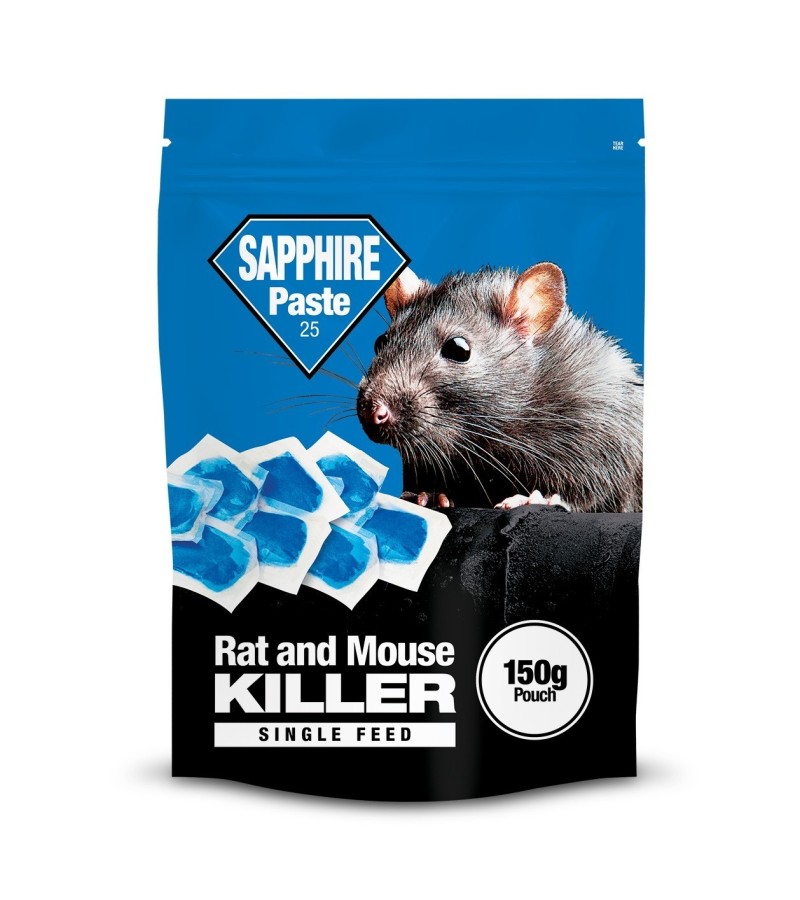 Sapphire Paste Rat & Mouse Killer 150g pouch