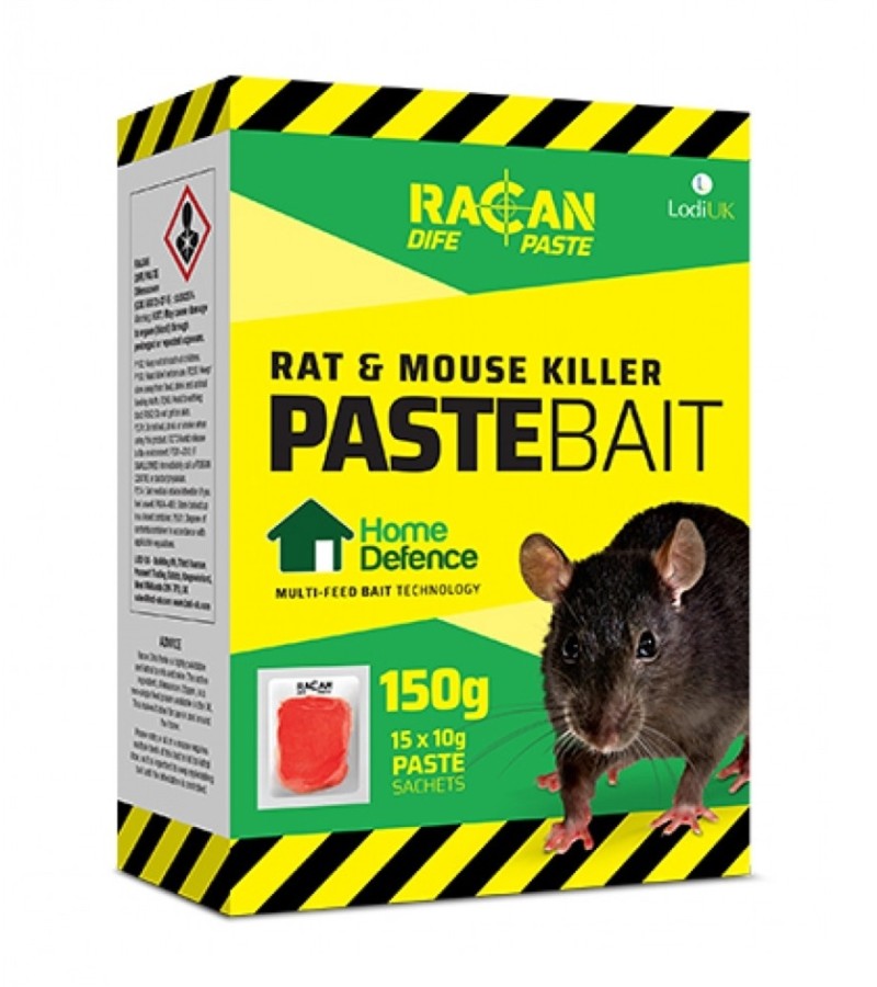 Racan Rat & Mouse Killer Paste Bait - 15 Sachets