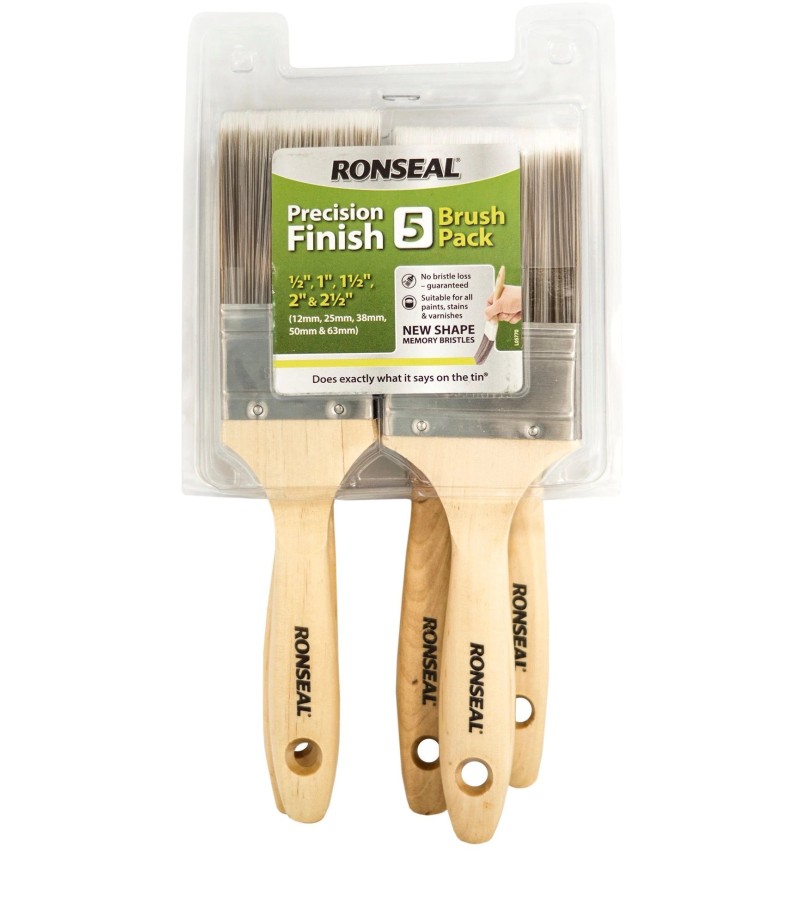 Ronseal Precision Finish Brush (5 pack)