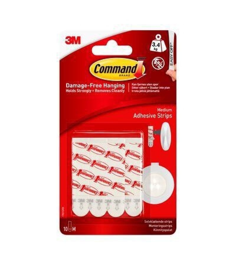 Command 3M Medium Adhesive Strips (10 Pack) 17021