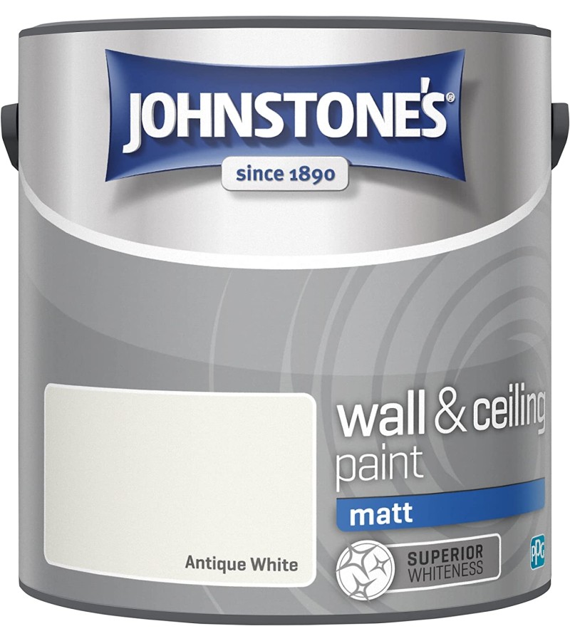 Johnstones Emulsion Paint 2.5L Antique White Matt