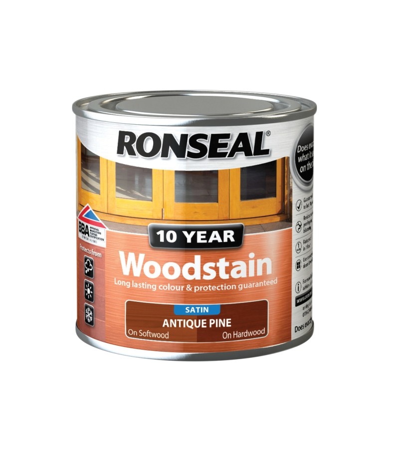 Ronseal 10 Year Woodstain Antique Pine Satin 750ml