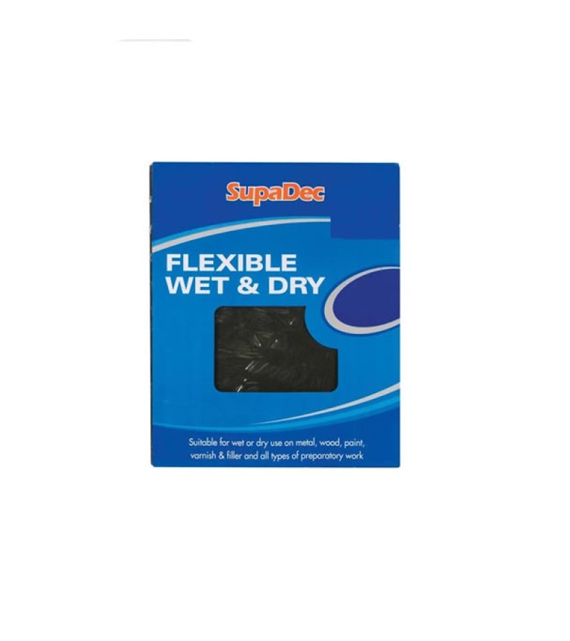 Supadec Assorted Flexible Wet & Dry Sand Paper (12 Pack)