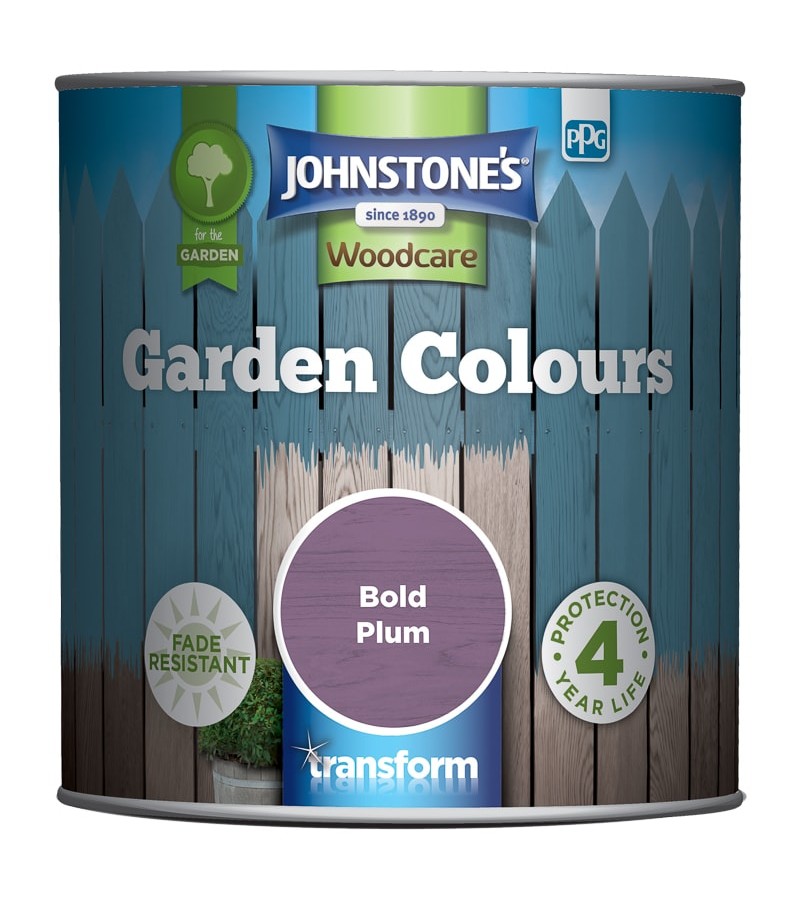 Johnstones Garden Colours Paint 1L Bold Plum