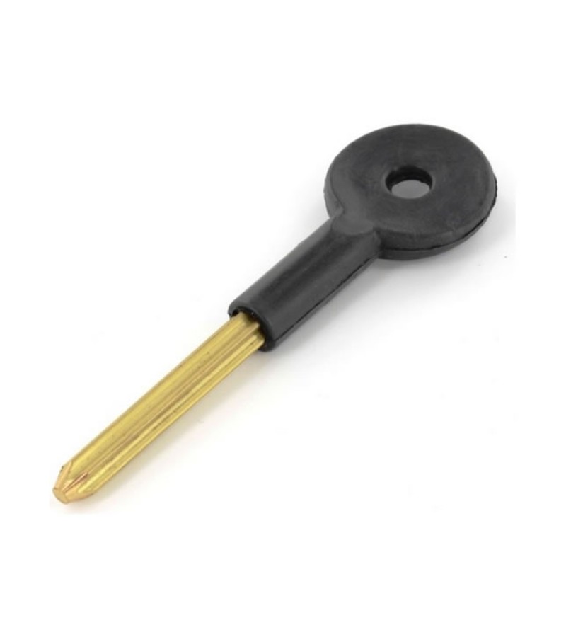 Securit S1064 Brass/Black Security Bolt Key 