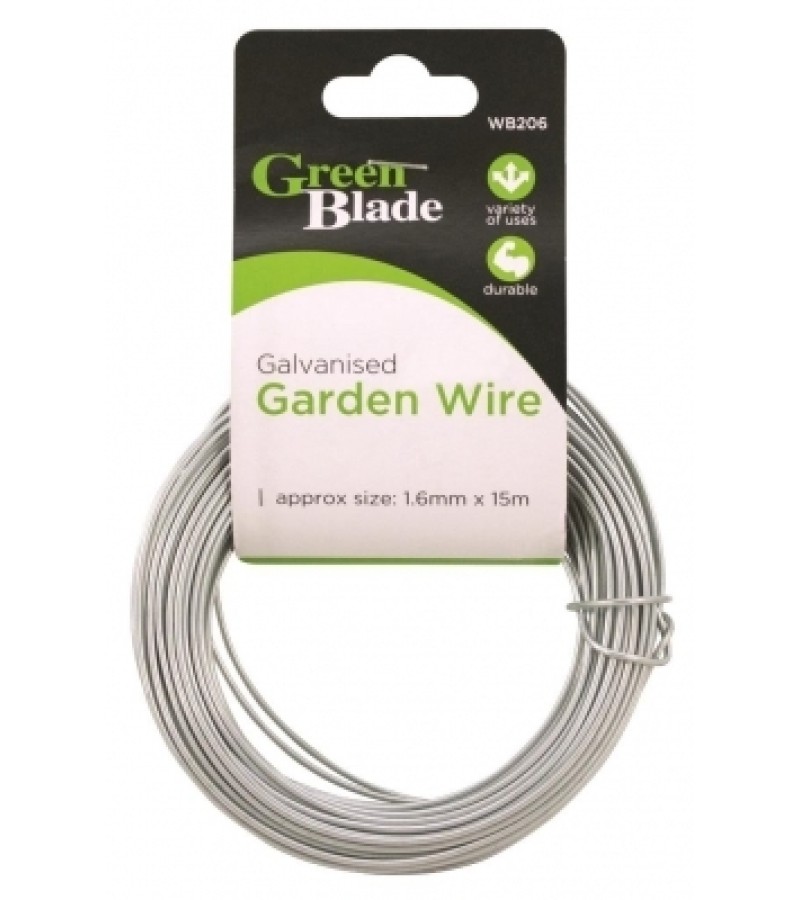 Green Blade Galvanised Garden Wire (1.6mm x 15m)