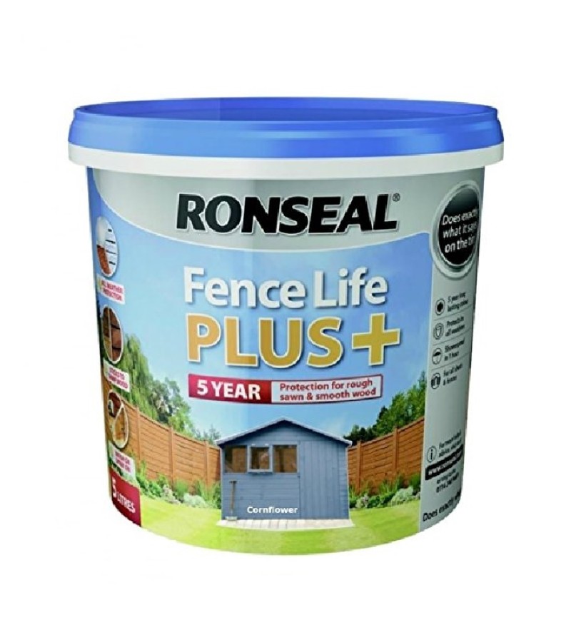 Ronseal Fence Life Plus + 5L Cornflower