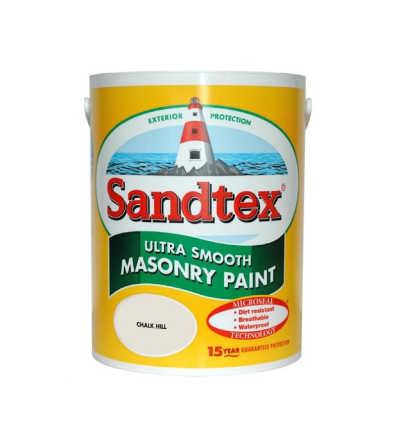 Sandtex Smooth Masonry Paint 5L Chalk Hill Brown Matt