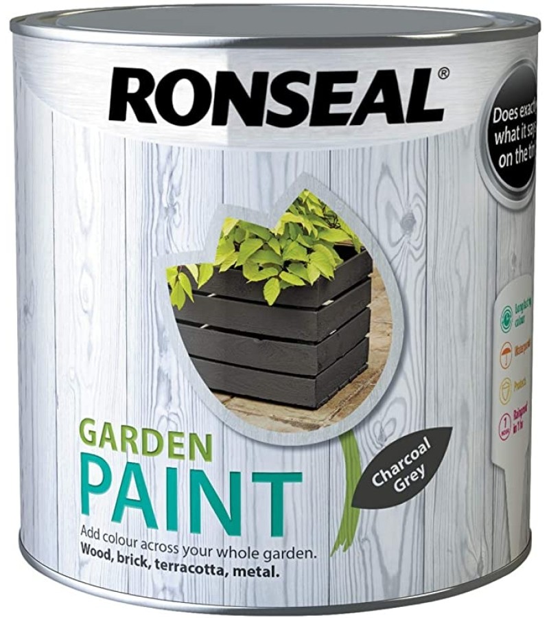 Ronseal Garden Paint 250ml Charcoal Grey