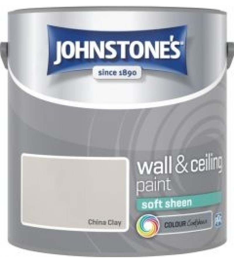 Johnstones Vinyl Emulsion Paint 2.5L China Clay (Soft Sheen)