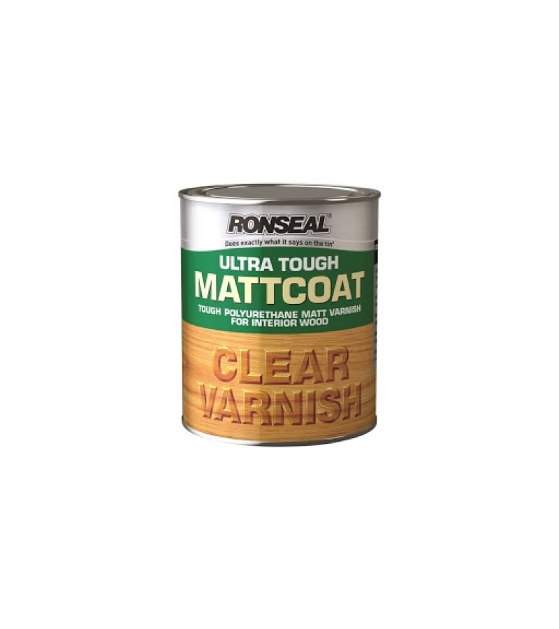 Ronseal Ultra Tough Matt Coat Varnish 250ml Clear