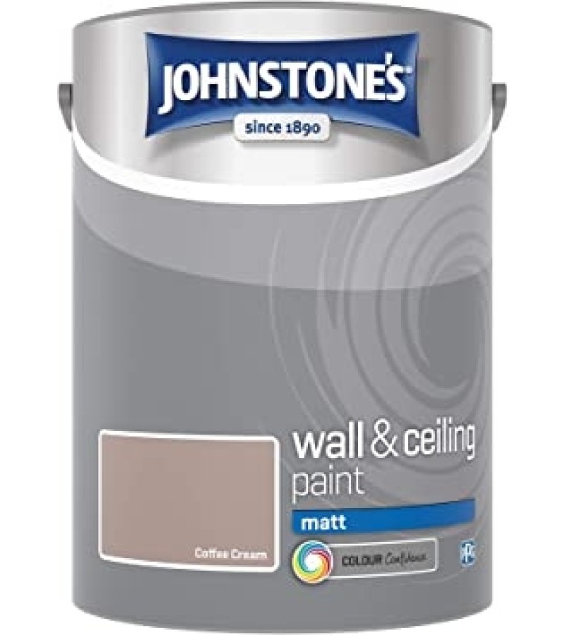 Johnstones Vinyl Emulsion Paint 5L Coffee Cream Matt