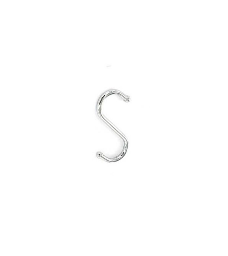 Securit S6322 Utensil Hooks With Ball Tip Chrome Plated 80mm (4 Pack)