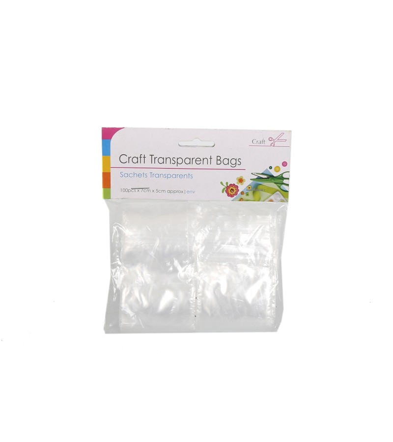 Craft Transparent Clip Bags