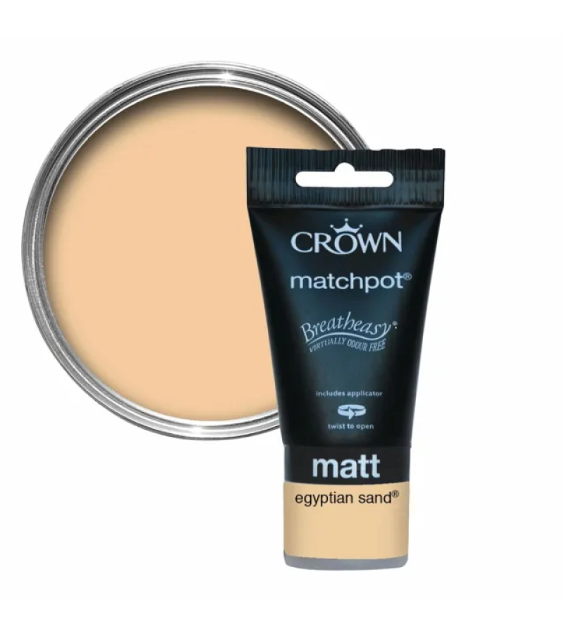 Crown Testerpot Matt Eygptian Sand Emulsion 40ml