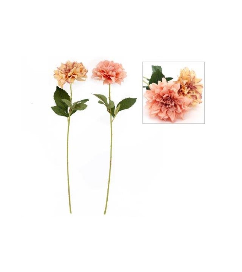 Artificial Dahlia Stem Flower 70cm - Assorted