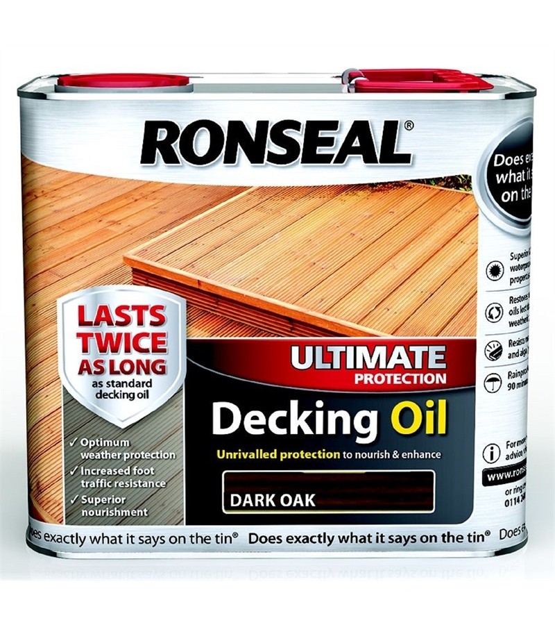 Ronseal Ultimate Protection Decking Oil 2.5L Dark Oak