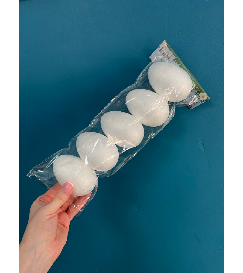 5 Foam Decorative Eggs