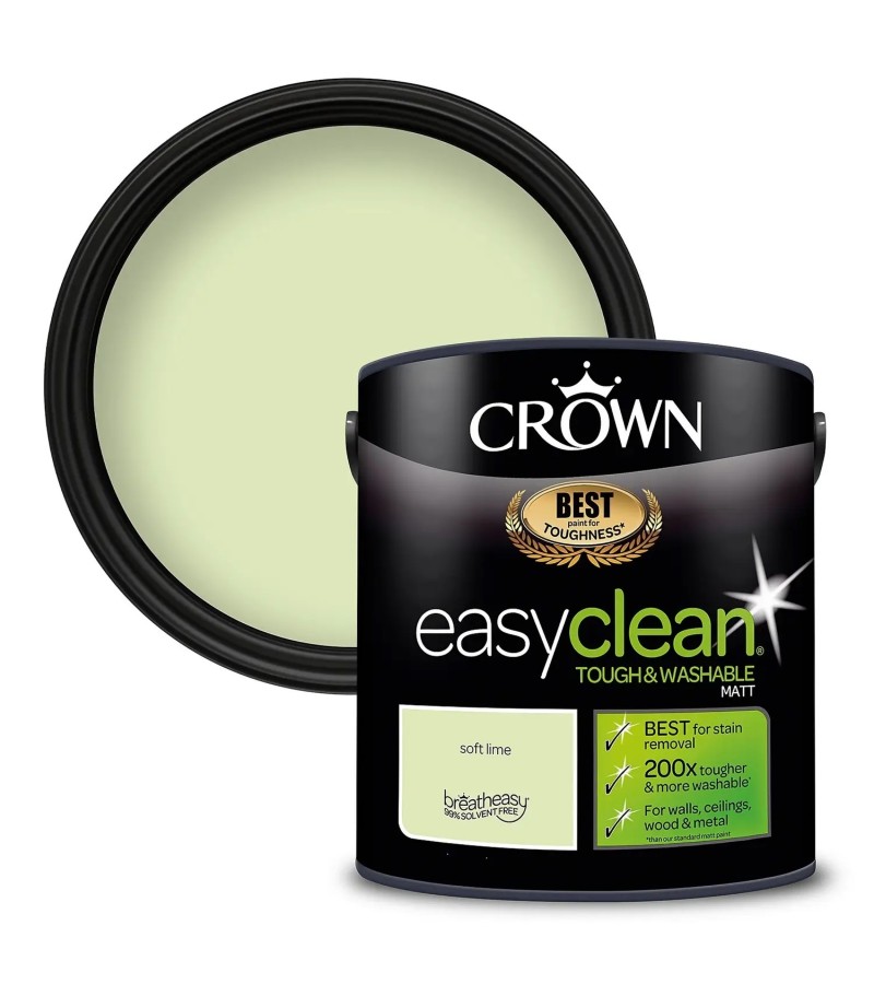 Crown Easyclean 2.5l Paint Soft Lime