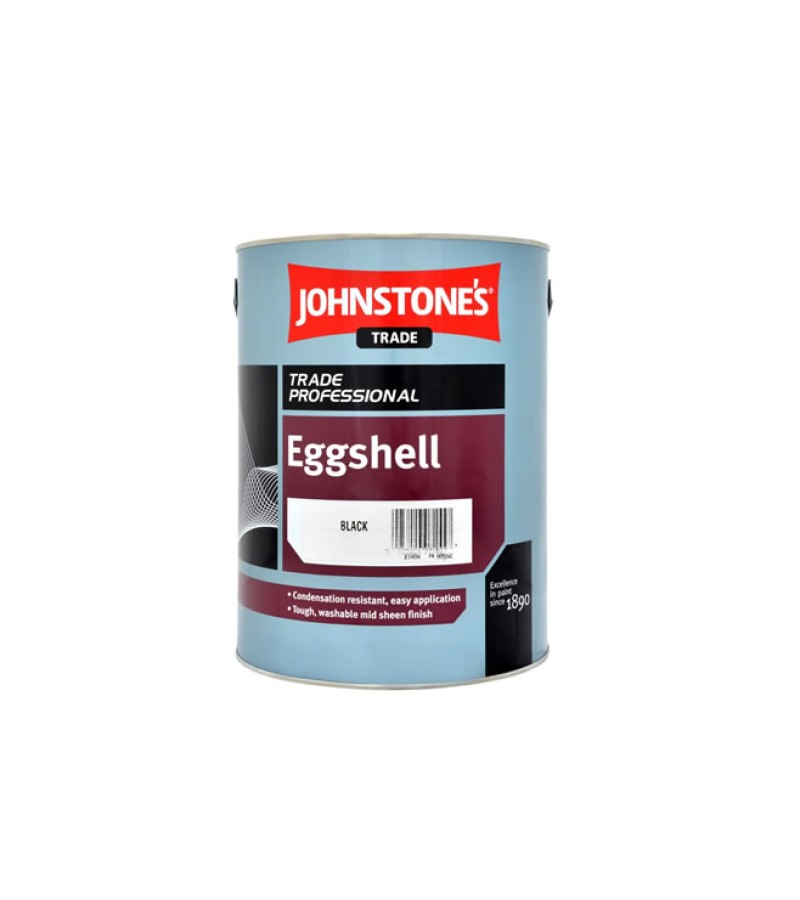 Johnstones Trade Eggshell Paint 5L Black