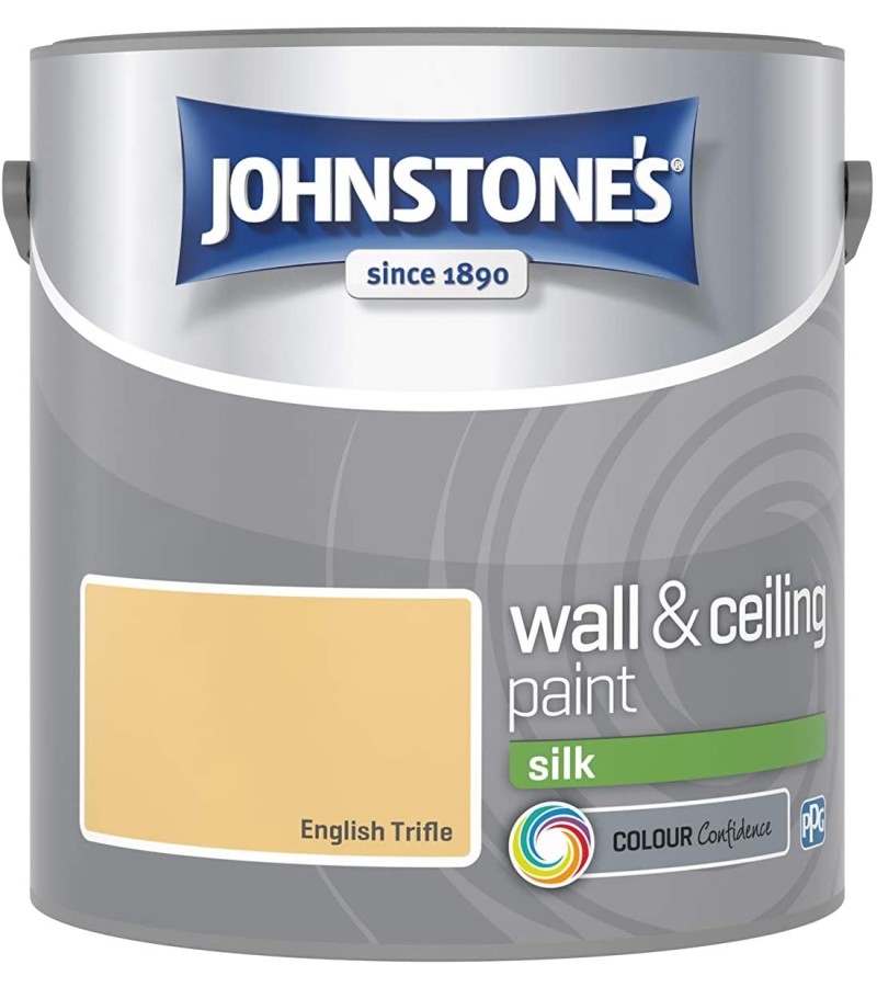 Johnstones Vinyl Emulsion Paint 2.5L English Trifle Silk
