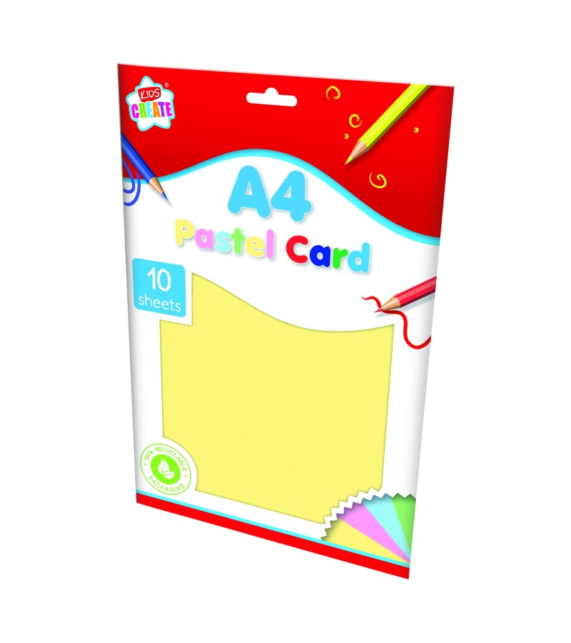 A4 Pastel Card (10 Sheets)