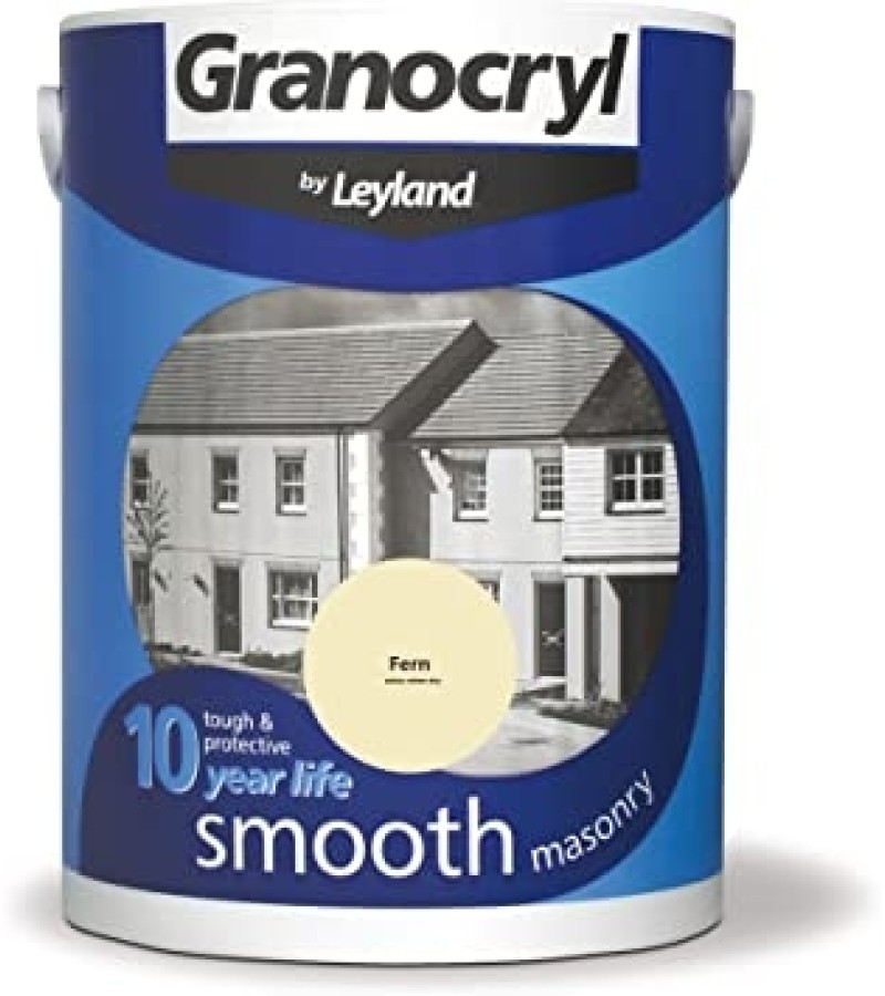 Leyland Granocryl Smooth Masonry Paint 5L Fern