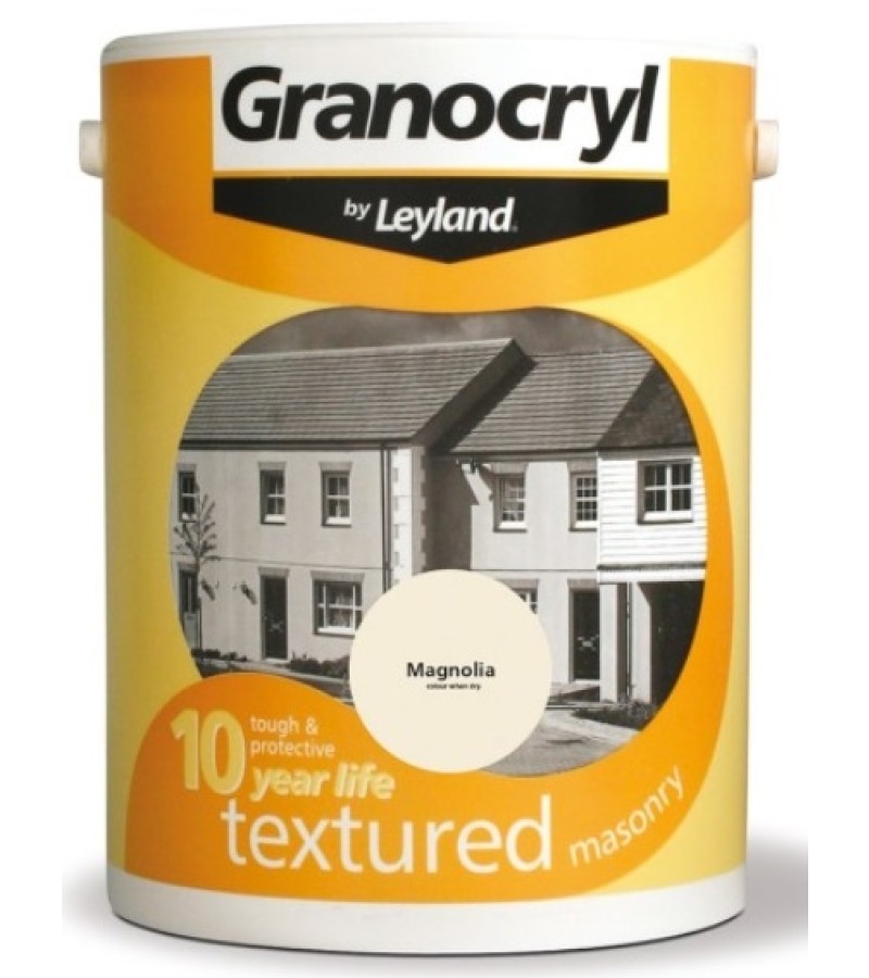 Leyland Granocryl Textured Masonry Paint 5L Magnolia