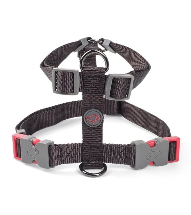 L (56cm-80cm) WalkAbout Dog Harness - Grey