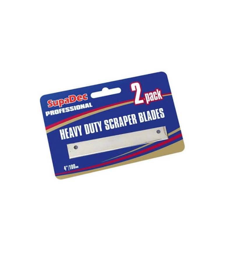 Supadec Heavy Duty 4" Angled Scraper Blades (2 Pack)