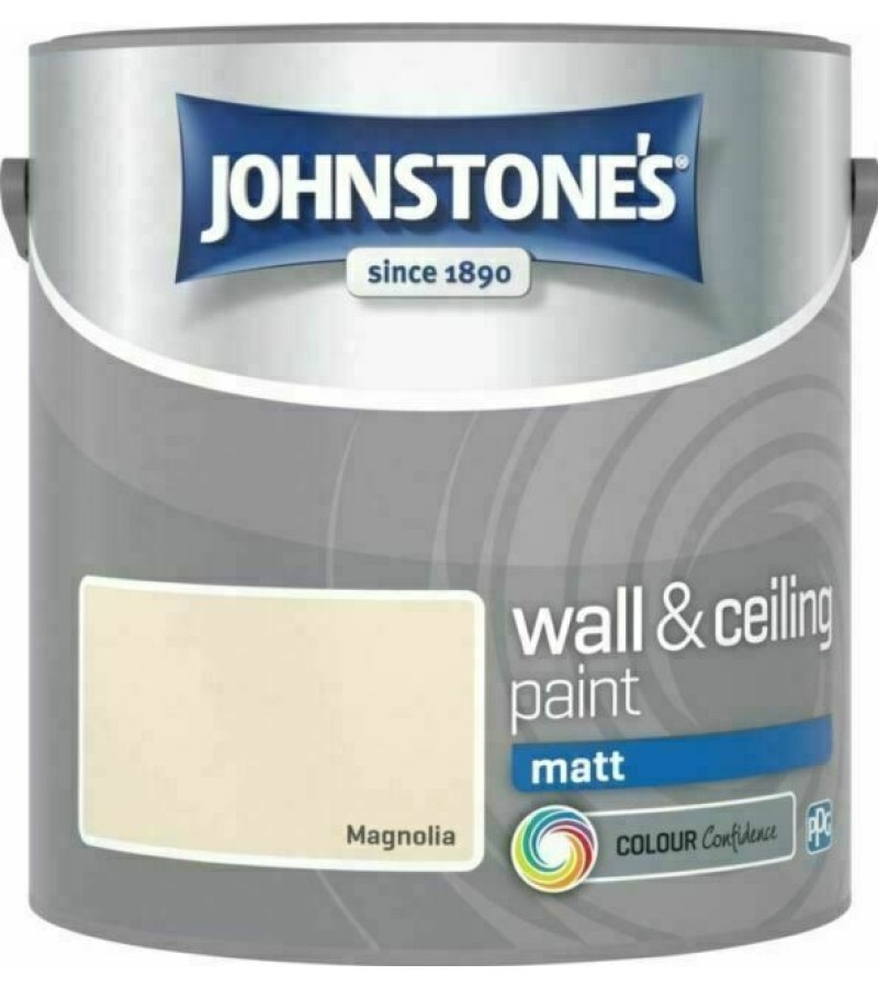 Johnstones Vinyl Emulsion Paint 2.5L Magnolia (Matt)