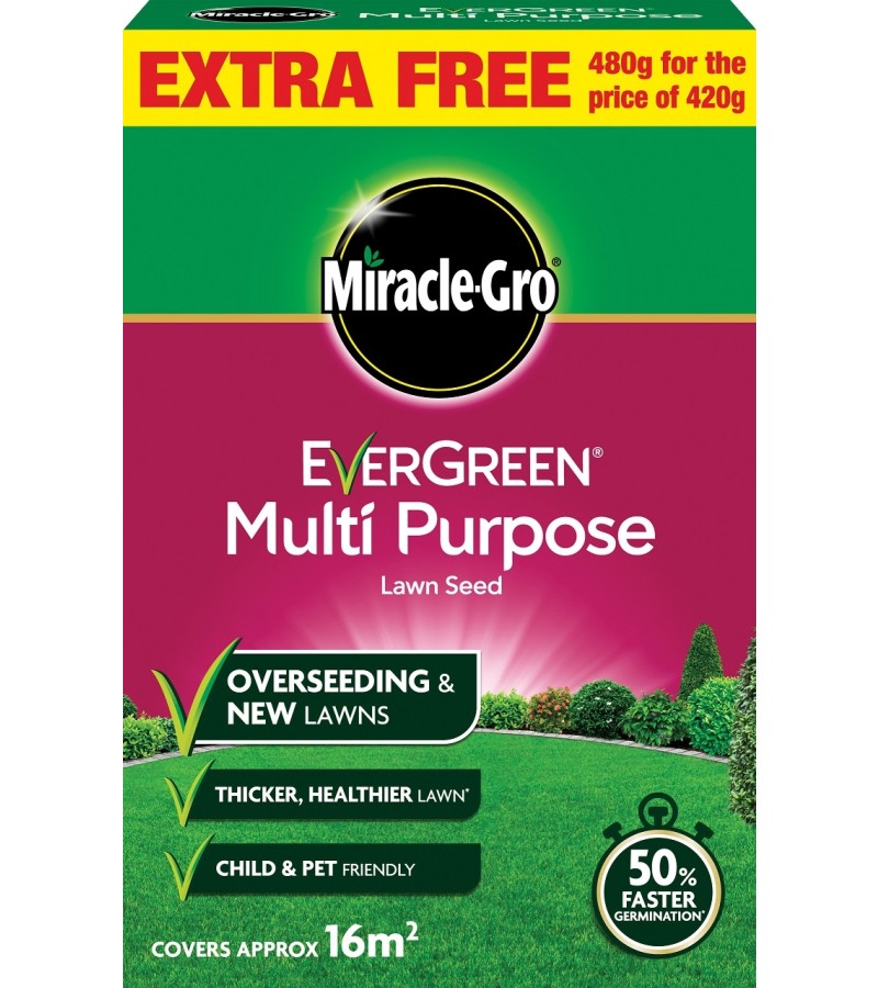 Miracle-Gro Multi Purpose Grass Seed 480g