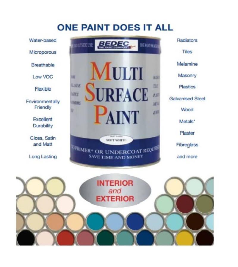 Bedec Multi Surface Paint 250ml Holly Gloss
