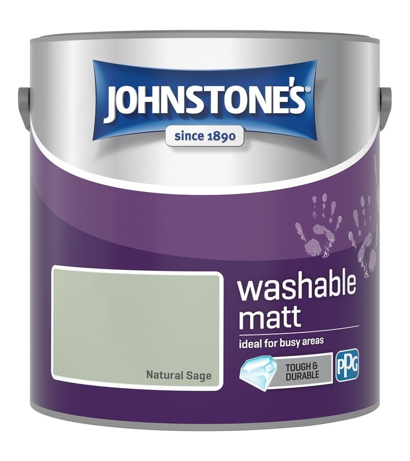 Johnstones Washable Emulsion Paint 2.5L Natural Sage Matt